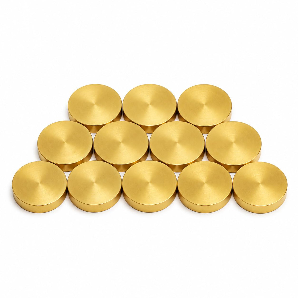 Brass Plain Kuber Coins for Pooja | Pure Brass Lakshmi Kuber Coins for Diwali, Dhanteras & Vastu | Lucky Wealth Coin for Home, Office, Temple, Locker & Gift (Golden)
