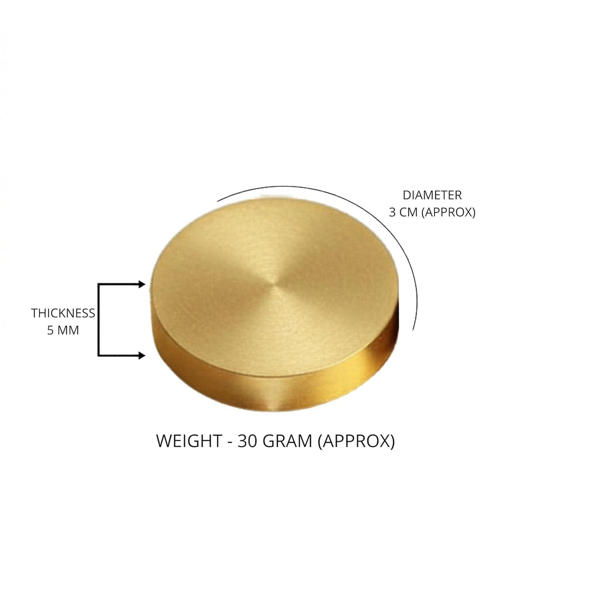 Brass Plain Kuber Coins for Pooja | Pure Brass Lakshmi Kuber Coins for Diwali, Dhanteras & Vastu | Lucky Wealth Coin for Home, Office, Temple, Locker & Gift (Golden)