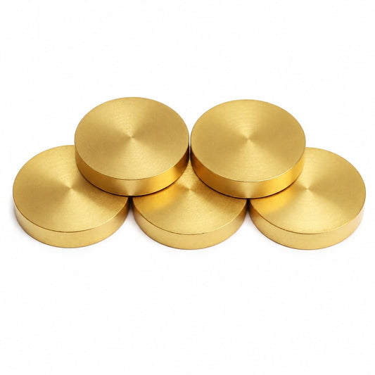 Brass Plain Kuber Coins for Pooja | Pure Brass Lakshmi Kuber Coins for Diwali, Dhanteras & Vastu | Lucky Wealth Coin for Home, Office, Temple, Locker & Gift (Golden)