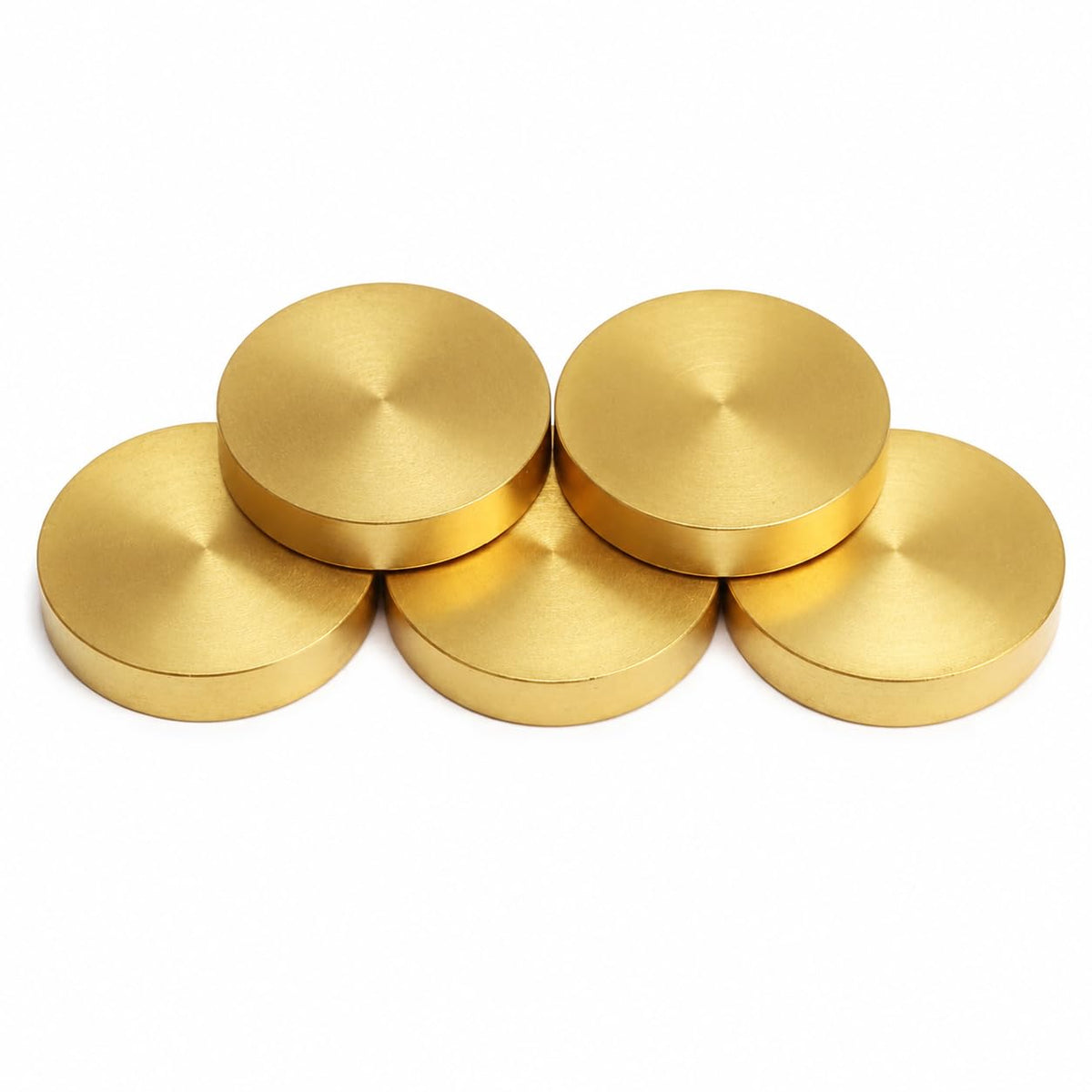 Brass Plain Kuber Coins for Pooja | Pure Brass Lakshmi Kuber Coins for Diwali, Dhanteras & Vastu | Lucky Wealth Coin for Home, Office, Temple, Locker & Gift (Golden)