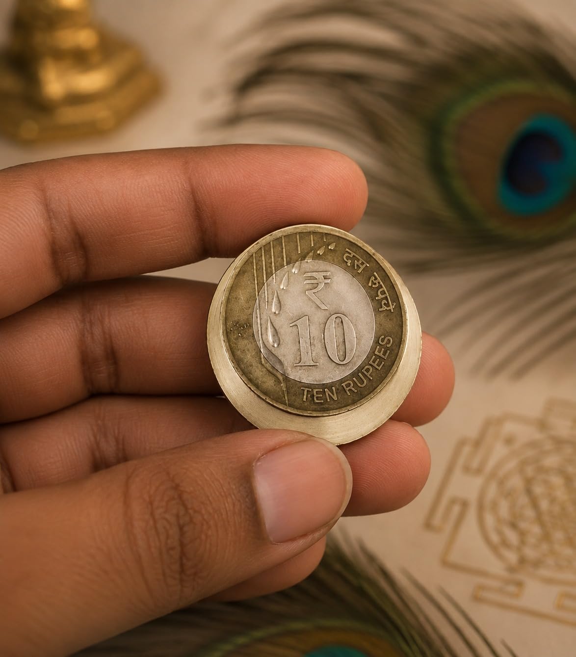 Brass Plain Kuber Coins for Pooja | Pure Brass Lakshmi Kuber Coins for Diwali, Dhanteras & Vastu | Lucky Wealth Coin for Home, Office, Temple, Locker & Gift (Golden)