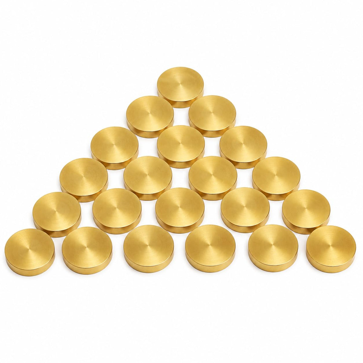 Brass Plain Kuber Coins for Pooja | Pure Brass Lakshmi Kuber Coins for Diwali, Dhanteras & Vastu | Lucky Wealth Coin for Home, Office, Temple, Locker & Gift (Golden)