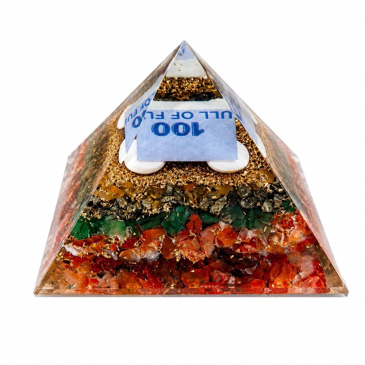 Money Magnet Pyramid 3 inches | Natural Healing Stone for Love, Emotional Healing & Heart Chakra | Vastu Energy Decor for Home, Office, Meditation & Spiritual Spaces